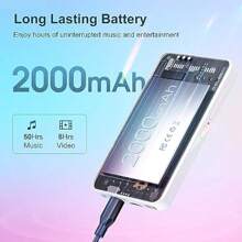 4 Inch Touch Screen MP3 Player Android 9.0 WiFi Bluetooth MTK 8 Core Music Player With Spotify Audible Deezer  Music  Play Downloadable Apps - 8Core-White - View 6