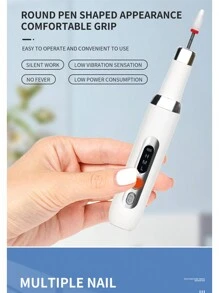 Máquina de taladro para uñas profesional inalámbrica, cortador de manicura eléctrico para reparación de uñas, diseñado para quitar gel, para herramientas de uñas de salones