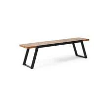 GAYLOR MP1 Modern Dining Bench, 63" Acacia Wood Slat Design With Sleek Sled Base, Sturdy And Stylish For Home, Kitchen, And Dining Room, Perfect For Rustic And Minimalist Home Decor, Easy Assembly, Ideal For Christmas Decorations, Holiday Gatherings, And Room Decor,TrendyHome