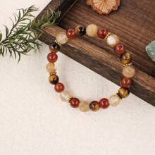 Stone Bracelets For Women Tiger Eye Stone Red Agate Citrine Bracelet For Women November Birthstone Jewelry Fengshui Music Festivals Term Begins Meditation Money Luky Bracelet Teacher Valentines Day Mimi Gifts Bracelet,Mom,Mother,Mother's Day,Gift