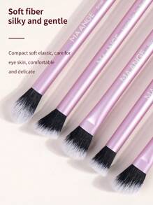 MAANGE 13Pcs Professional Eye Long Aluminum Tube Makeup Brushes,Eyeshadow Brush Contour Brush Highlight Brush Blending Brush Nose Contour Brush Concealer Brush Smudge Brush Eyebrow Brush Eyelash Brush,Makeup Brushes With Soft Fiber And Skin Friendly For Easy Carrying,Brushes For Travel,Gift For Women&Girls - 粉色 - 查看 7