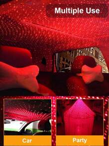 1 件浪漫 LED USB 银河星空投影仪夜灯，适用于汽车天花板和房间天花板 - 均碼 - 查看 4