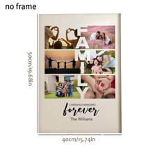 Custom Personalized Family Couple Picture Collage Memorable Gift Canvas Poster For Partner Printable Wall Art 1st Anniversary Photo Collage Gift For Him Her Valentine's Day Gift Gifts Birthday Graduation