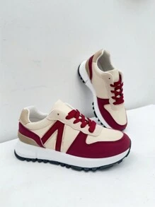 Causal Shoes For Women, New Spring 2025 Collection, Very Fashionable For Women, For Students, University And Daily, Estimated Delivery 1-3 Business Days (Peninsula) - 紅色 - 查看 2