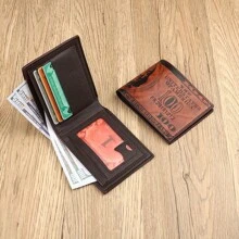 XAXRE 1-częściowy męski portfel na dolary (zapinany na guziki/zamek błyskawiczny/składany na pół), męski portfel ze skóry ekologicznej w stylu vintage z zapięciem na zatrzask - kompaktowy, design z wieloma przegródkami na karty - dla mężczyzn - idealny prezent na Dzień Ojca, urodziny i specjalne okazje odpowiedni dla nastolatków letnich, codziennych, na zewnątrz, do uprawiania sportu lub na wakacje, prezent podróżny lub na ukończenie szkoły lub prezent urodzinowy, dodatki do stroju, formalne/biznesowe, formalne