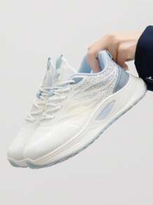 1 para damskich, wiosennych, nowych, koreańskich, oddychających, dzianinowych trampek z kolekcji 2025, modne, studenckie, sportowe, codzienne buty do biegania