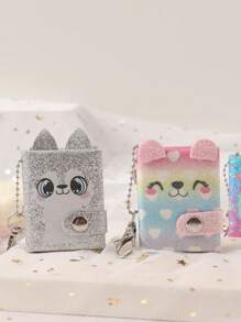 1pc Cartoon Mini Pendant Keychain Book Unicorn Notepad Cute Pocket Notebook Gift Book Simple Style Students Taking Notes Daily Little Fairy Fresh And Simple Fashion Personalized Send To Others General,School Supplies,Back To School