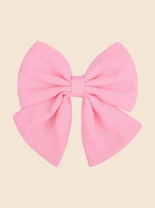 1/2pcs Satin & Chiffon Bow Hair Clips, New Candy Color Large Barrettes, College Style, No Card Paper, Suitable For Daily Use - 彩色 - 查看 26