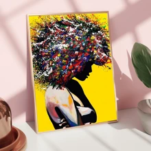 1pc Colorful Graffiti Canvas Wall Art Painting,Wallpaper Poster,Ideal Gift For Bedroom Living Room Corridor, Wall Art, Wall Decor, Room Decoration,Desktop Decoration,Water Proof Uitable For Bedroom, Living Room, Study Room, Hotel Bar, Corridor, Waterproof Mural