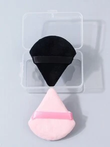 Set de 3 polveras doble cara con felpa, adecuadas para principiantes, para uso en seco y húmedo, polvos compactos de fijación de maquillaje que no se apelmazan, incluye estuche de almacenamiento gratis - Multicolor - Ver 8