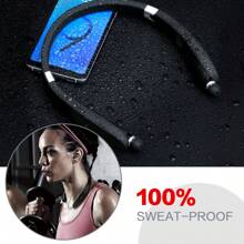 Foldable Bluetooth Headset, Lightweight Retractable Bluetooth Headphones For Sports&Exercise, Noise Cancelling Stereo Neckband Wireless Headset (With Carry Case) Sleek Design, Ideal For Running & Sports - High-Quality Calls Anywhere, Wireless Earbuds, For Apple Phone, IPad, Laptops, For IOS, Android Users, Gifts For Family, Friends, Kids, Birthday,Spring, Holiday, New Year