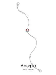 1 pieza Collar de plata esterlina 925 con circonita cúbica de grado 5A y esmalte rojo, cadena de 40 cm con extensión ajustable de 6 cm, collar elegante y de moda apropiado para fiestas y citas de mujeres