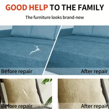 3.28ft Self-Adhesive Fabric Repair Patch, 1pc Multi-Color Microfiber And Linen Patches With Strong Glue For Sofas, Car Seats, Handbags, Jackets, Pillows, Doors, Windows, Tables, Cabinets, And Bags, DIY Repair Kit For Indoor And Outdoor Use, Various Colors