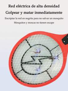 Handheld Electric Fly Swatter, Rechargeable Anti-Insect, Electric Mosquito Killer Racket, Indoor And Outdoor Fly Swatter For Mosquito And Flies Pests - 紅色 - 查看 6