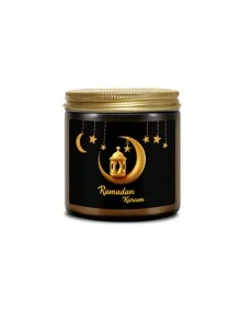 1 Jar Candle (Rama Decoration) Family Bedroom Living Room Brown Vial Scented Candle Cup, High Quality Soy Wax, Freesia, Lavender Fragrance, Handmade Gift, Festive Family Atmosphere Decoration Candle (100g Wax About 3.5oz) Can Burn For 2.5-3 Hours, Rama Atmosphere Tabletop Decoration, Moon Star Scented Candle, Thank You For Your Gift, Candle, Rama, Gift, 1pc Rama - Multicolor - View 12