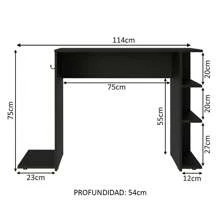 Escritorio Gamer Madesa 9414 Para Pc Y Computadora Color Negro - Negro - Ver 4