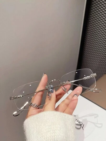 1 副，女士无框时尚眼镜