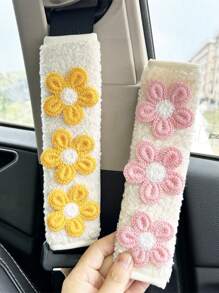 1 件/2 件汽车安全带肩部保护套汽车防夹颈带保护套柔软舒适 - 均碼 - 查看 3