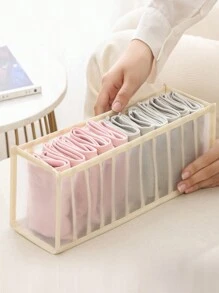Foldable Storage Basket, Cloth Can Be Window Wardrobe Storage Frame, Large Clothing Storage Box,Foldable Storage Box For Underwear, Ties And Socks, Fabric Storage Box
