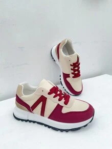 Causal Shoes For Women, New Spring 2025 Collection, Very Fashionable For Women, For Students, University And Daily, Estimated Delivery 1-3 Business Days (Peninsula) - 紅色 - 查看 4