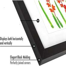 1pc 21*29.7cm A4 Front Opening Changeable Photo Frames, Display Artwork Drawing Crafts, Drawing, Hanging Art, Portfolio 1PC (Black) - Black - View 6