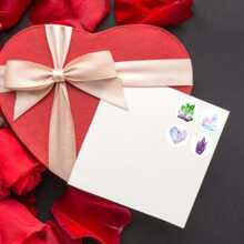 500 pièces/rouleau d'autocollants en cristal personnalisés amusants et tendance, 8 motifs différents, cadeau de décoration, autocollants pour le scrapbooking DIY, l'emballage, les cartes d'invitation