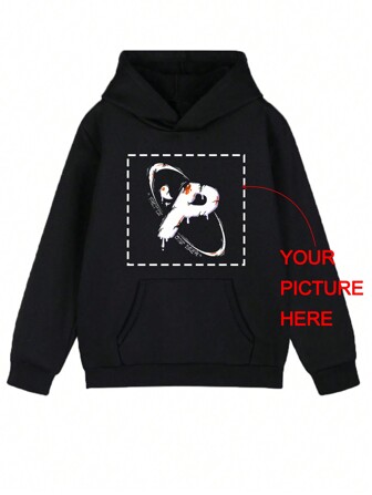 Felpa con cappuccio personalizzabile per ragazze adolescenti, adatta per autunno/inverno, personalizzabile con fantasie, loghi, foto di animali domestici, uniformi scolastiche/di gruppo o qualsiasi altro design, con tasche