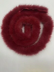 1米人造毛皮条加厚仿貂皮毛羽装饰围巾羽长袍羽高级定制Tissu Couture毛绒蓬松布条时尚胶带缝纫配件工艺新娘装饰家居装饰 - 彩色 - 查看 21