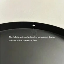 TZHUAYI Round Metal Jewelry Tray, Home Decor Display Plate For Dressing Table, Kitchen Counter, Coffee Table, Entryway, Black & Beige, Large 13 Inch, Small 10 Inch Best Gifts Birthday - Black - View 12