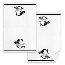 1 pièce Linge à vaisselle, torchon, serviette de main, serviette de bain personnalisée et personnalisée, délicate et douce, sans peluche, lavable en machine, facile à nettoyer, convenant pour le printemps, l'été, Noël, la Saint-Valentin, un excellent cadeau pour la famille et les amis