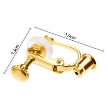 KMEOSCH 4/8 Pieces Clip-On Earrings Converter Components With Post For Non-Pierced Ears With Comfort Earring Pads DIY Earring Findings