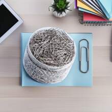 100pcs/160pcs/500pcs/1000pcs Metal Paper Clips, Large Curved Binder Clips, Creative Bookmark Book Clips Back To School - Multicolor - View 5