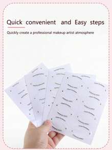 96 Stück/12 Paare Augen Make-up Schablonen, Eyeliner & Augenbrauen Schablonen Aufkleber, 4 verschiedene Designs, westliche Eyeliner & Augenbrauen Formvorlagen, Make-up Aufkleber, Make-up, günstig, Raumdekoration, Schminktisch, Reise, Schlafzimmer, Make-up Accessoires