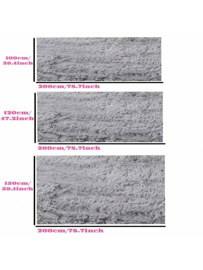 1pc Deluxe Zachte Plush Tapijt 1cm Sponge Lining, Fluffy Vloer Mat Bedroom, Living Room, Cushioned Non Slip Vloerkleed Home Outdoor Picnic, Balcony, Study view 11