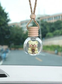 1pc Car Interior Pendant Perfume Bottle Empty Bottle Car Rearview Mirror Pendant Car Interior Decoration