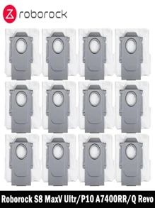 20pcs Vacuum Cleaner Robot Dust Bags Replacement For Roborock S8 MaxV Ultra / P10 A7400RR / Q Revo / Qrevo Pro / Qrevo Plus Robot Vacuum Cleaner