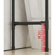 Estante de almacenamiento 3 NIVEL para el baño de pie para el piso del inodoro - Blanco - Ver 3