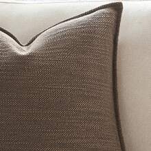 1pc Home Sofa Bedside Solid Color Minimalist Throw Pillow Cover - Coffee - View 5