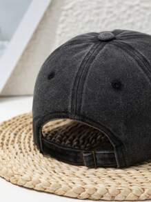1pc Unisex Outdoor Sports Washed With God All Things Are Possible Adjustable Letter Casual Street Style Soft Top Baseball Cap, Polyester, Spring/Summer/Autumn - Multicolor - View 3