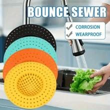 1pc/4pcs/8pcs/10pcs Sink Drain Filter And Hair Catcher - Essential Accessory For Kitchen And Bathroom, Plastic Food Waste Stopper. Multi-Color Option, Anti-Clogging And Anti-Insect Net, Easy To Clean . - Multicolor - View 5