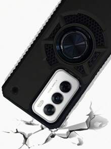 FUNDA CON ANILLO USO RUDO O CON CLIP PARA OPPO RENO 12 5G - Negro - Ver 3
