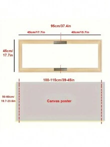 SURELIFE 1Set DIY Canvas Wood Frames Kit 30x40 40x60cm Pine Wooden Picture Frames DIY For Oil Canvas Wall Art Painting Diamond Painting Frame Wooden Bar Thickened Silk Frame Painting Exercise Home Decor - Nhiều màu - Xem 16