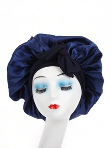 睡眠帽外层丝绸染色可调节肩带发帽带发带发帽适合女士自然卷发