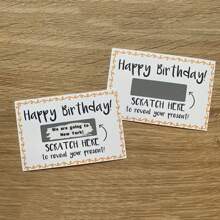 DIY 生日贺卡、刮刮卡、惊喜礼品卡、给男朋友和女朋友的创意生日礼物、约会之夜用品 - 彩色 - 查看 4