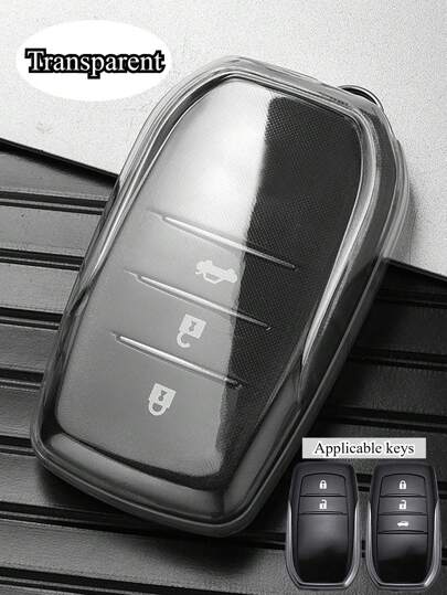 غطاء واقي من البلاستيك TPU لمفتاح السيارة، غطاء واقي من السقوط لمفتاح ذكي، مناسب فقط لطراز هايلاندر