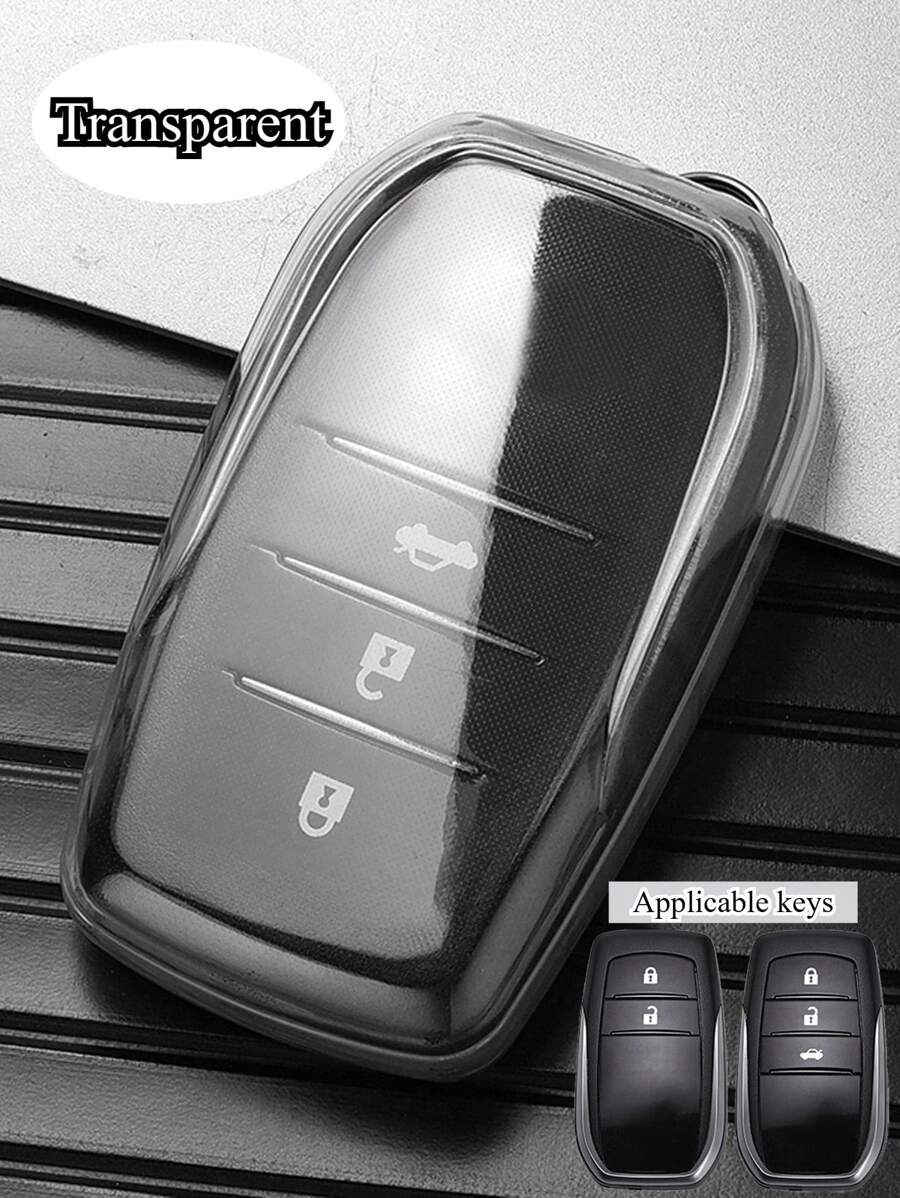 1 件 TPU 塑料汽车钥匙包，智能钥匙防摔保护套，仅适用于 Highlander