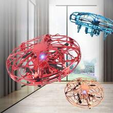 Flying Drone Toy With LED Light Magic Fly Boomerang Spinner Rechargeable - Smart Gyroscope, Induction Flight, Fun Toy For The Whole Family, Gifts For Kids, Three Kings' Day Gifts, Christmas Gifts, Birthday Gifts - 彩色 - 查看 1