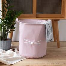 1 pieza Cesto de la ropa plegable a prueba de agua con diseño de dibujos animados para almacenamiento de ropa sucia y juguetes, cesto de la ropa, cesto de lavandería, organizador de baño, cesta, cesta de almacenamiento, cesto de la ropa plegable