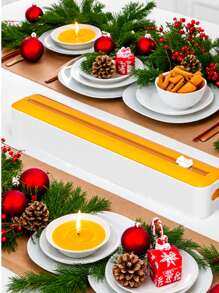 1pc Kitchen Cling Film Dispenser With Cutter, Plastic Food Wrap Roll Holder - Multi-Functional Plastic Cutter For Cling Film, Baking Paper, And Foil - Essential Kitchen Organizer For Food Preservation And Storage,For Christmas, New Year, Wedding, Birthday Party Gift, Kitchen Accessories, Kitchen Decor, Room Decor, Home Decor - One Size - View 10