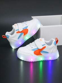 1 Pair New Style All-Season Children Shoes:1 Pair White & Shoes; 1 Pair Light-Up Sneakers; 1 Pair Kids Sports Shoes; 1 Pair Canvas Sneakers For Boys; 1 Pair Toddler PU Leather Comfortable Neutral Baby Shoes; 1 Pair Stylish& Fashionable Casual Wear Kids Shoes, Insole Length 13-18.3cm